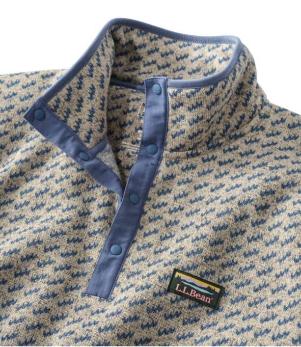 άνδρες πουλόβερ fleece πουλόβερ 6PHT893 LLBean είδη ένδυσης σκουριασμένο πήλινο βουβάλι