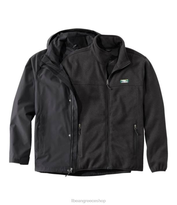 άνδρες πουλόβερ φλις τζάκετ 3 σε 1 6PHT947 LLBean εξωτερικά ενδύματα carbon navy/γαλάζιο του ωκεανού