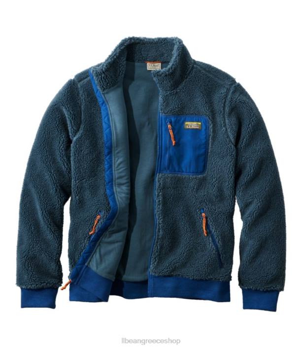 άνδρες σακάκι sherpa fleece 6PHT532 LLBean εξωτερικά ενδύματα σαπωνόπετρα/δάσος σκιά