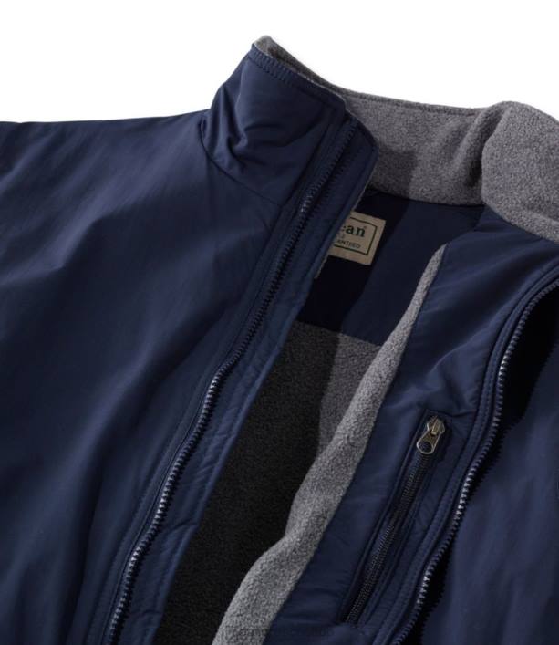 άνδρες σακάκι προθέρμανσης 6PHT6042 LLBean εξωτερικά ενδύματα καφέ γκρι