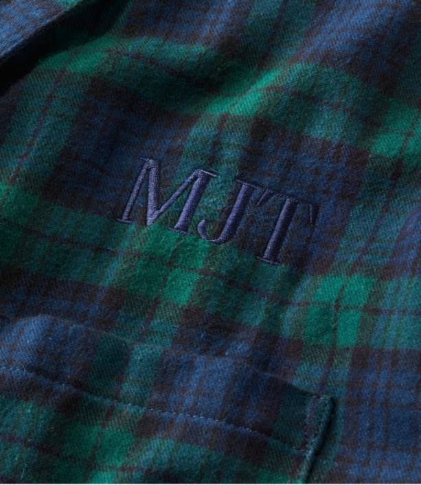 άνδρες σκωτσέζικη καρό φανέλα ρόμπα 6PHT6524 LLBean είδη ένδυσης γκρίζος στιούαρτ