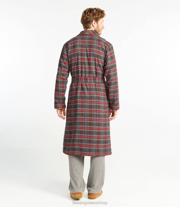 άνδρες σκωτσέζικη καρό φανέλα ρόμπα 6PHT708 LLBean είδη ένδυσης λουλακί ταρτάν