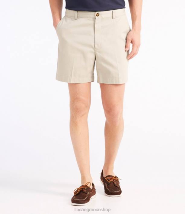 άνδρες σορτς chino χωρίς ρυτίδες 6PHT4751 LLBean x Double L είδη ένδυσης σκούρο χακί