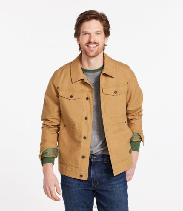 άνδρες τζάκετ φορτηγατζή χρηστικό beanflex 6PHT473 LLBean εξωτερικά ενδύματα marsh brown