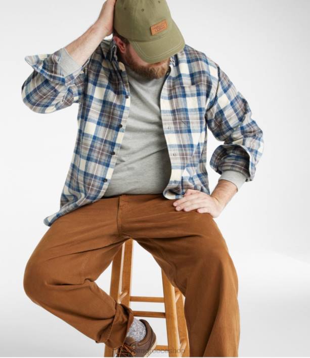 άνδρες τζιν παντελονι 6PHT3485 LLBean x Double L είδη ένδυσης πέτρινο τζιν