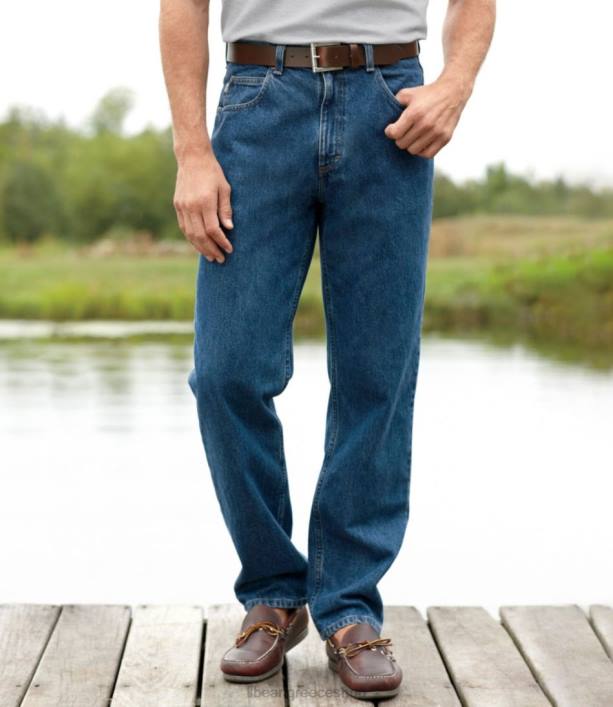 άνδρες τζιν παντελονι 6PHT5014 LLBean x Double L είδη ένδυσης σκούρο πλύσιμο