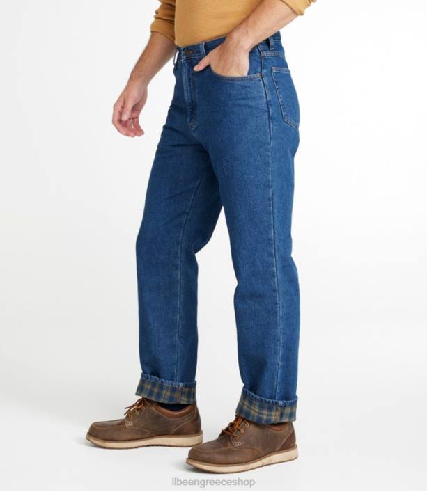 άνδρες τζιν παντελονι 6PHT799 LLBean x Double L είδη ένδυσης λιθολυμένη