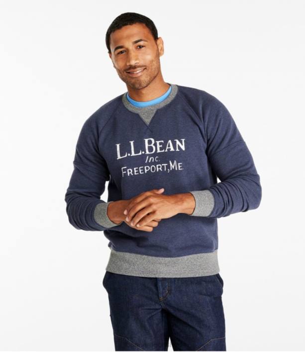 άνδρες φούτερ με υπογραφή κληρονομιάς 6PHT571 LLBean είδη ένδυσης ρείκι indigo