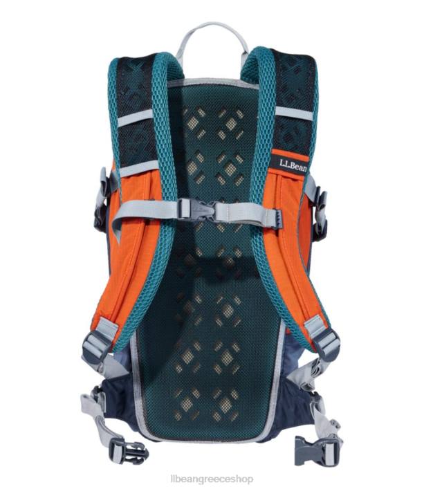 για άνδρες και γυναίκες ridge runner day pack 15l 6PHT1351 LLBean εξοπλισμός εξωτερικού χώρου σκούρα τερακότα/ανθρακικό ναυτικό