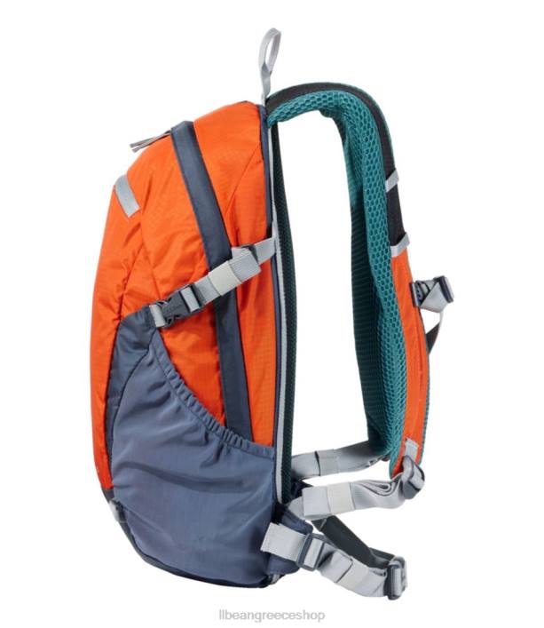 για άνδρες και γυναίκες ridge runner day pack 15l 6PHT1351 LLBean εξοπλισμός εξωτερικού χώρου σκούρα τερακότα/ανθρακικό ναυτικό