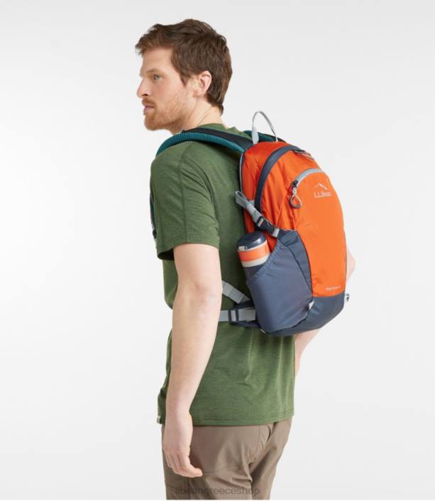 για άνδρες και γυναίκες ridge runner day pack 15l 6PHT1351 LLBean εξοπλισμός εξωτερικού χώρου σκούρα τερακότα/ανθρακικό ναυτικό