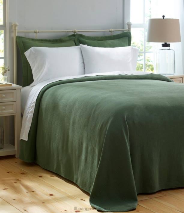 για άνδρες και γυναίκες vintage κουβερλί matelasse 6PHT5493 LLBean κλινοσκεπάσματα φωτεινό ναυτικό
