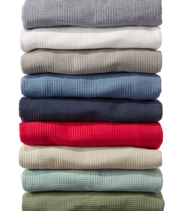 για άνδρες και γυναίκες vintage κουβερλί matelasse 6PHT6262 LLBean κλινοσκεπάσματα μπλε του Ατλαντικού