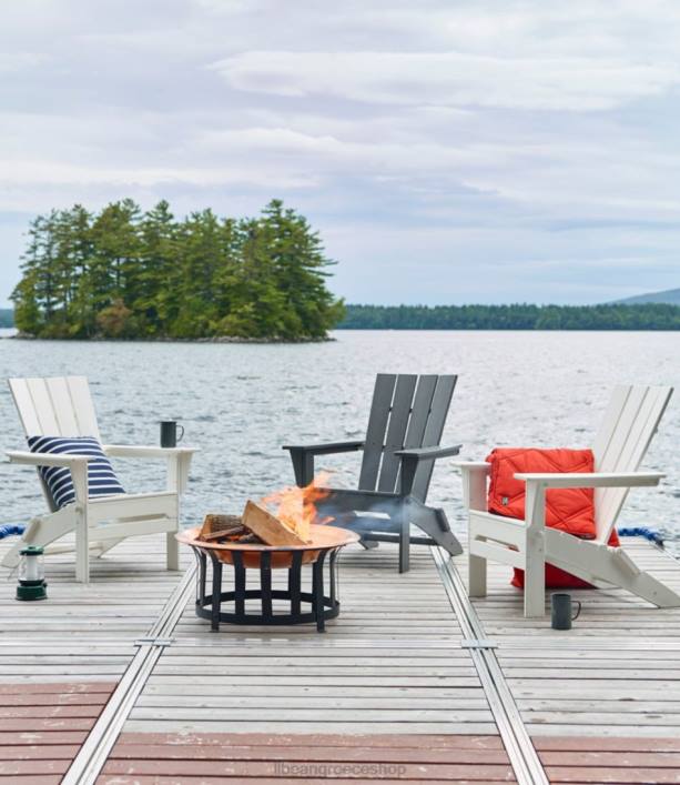 για άνδρες και γυναίκες καρέκλα adirondack παντός καιρού με τετράγωνη πλάτη 6PHT2648 LLBean πίσω αυλή  αίθριο κλασικό ναυτικό