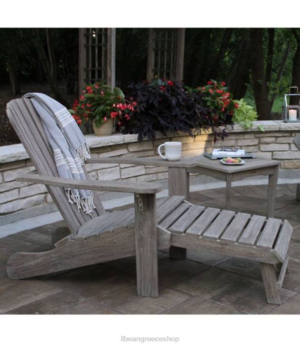 για άνδρες και γυναίκες ξαπλώστρα eucalyptus adirondack 6PHT2895 LLBean πίσω αυλή  αίθριο γκρι πλυμένο