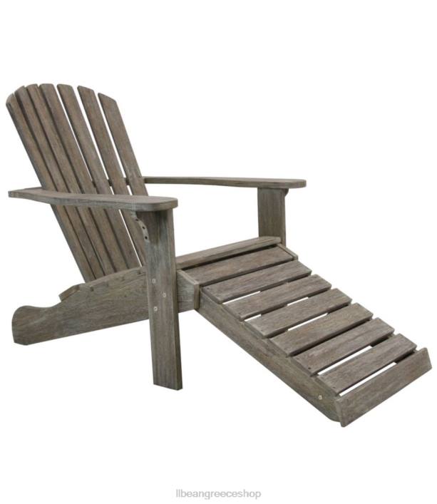 για άνδρες και γυναίκες ξαπλώστρα eucalyptus adirondack 6PHT2895 LLBean πίσω αυλή  αίθριο γκρι πλυμένο
