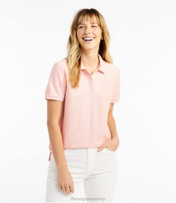 γυναίκες premium πόλο 6PHT4603 LLBean x Double L είδη ένδυσης χρυσαυγίτης