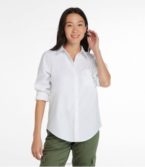 γυναίκες Πουκάμισο oxford χωρίς ζάρες 6PHT3014 LLBean είδη ένδυσης κοκκινίζω