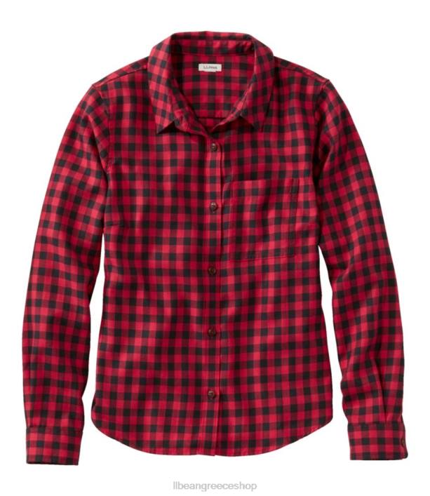 γυναίκες Πουκάμισο από μαλακό twill 6PHT4831 LLBean είδη ένδυσης ναυτικό κόκκινο