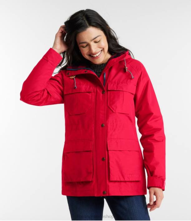 γυναίκες αυθεντικό baxter State parka \82 6PHT927 LLBean εξωτερικά ενδύματα σκούρο κόκκινο