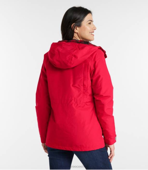 γυναίκες αυθεντικό baxter State parka \82 6PHT927 LLBean εξωτερικά ενδύματα σκούρο κόκκινο