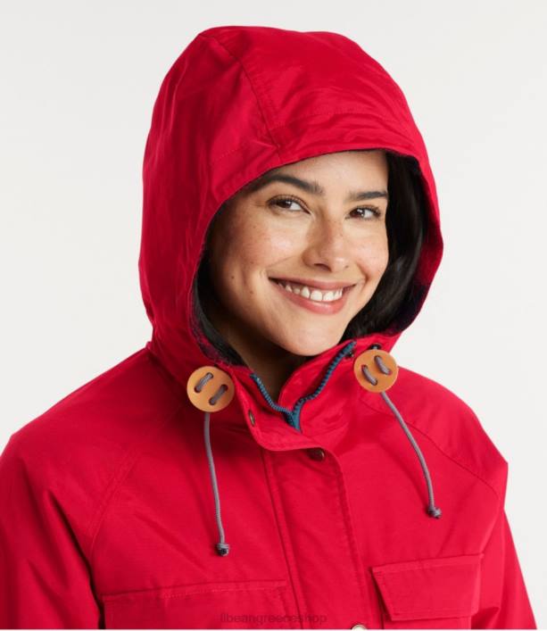 γυναίκες αυθεντικό baxter State parka \82 6PHT927 LLBean εξωτερικά ενδύματα σκούρο κόκκινο