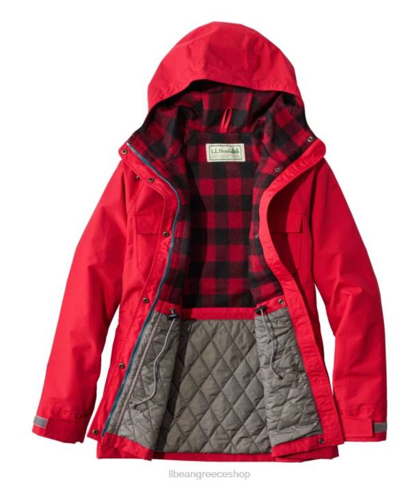 γυναίκες αυθεντικό baxter State parka \82 6PHT927 LLBean εξωτερικά ενδύματα σκούρο κόκκινο