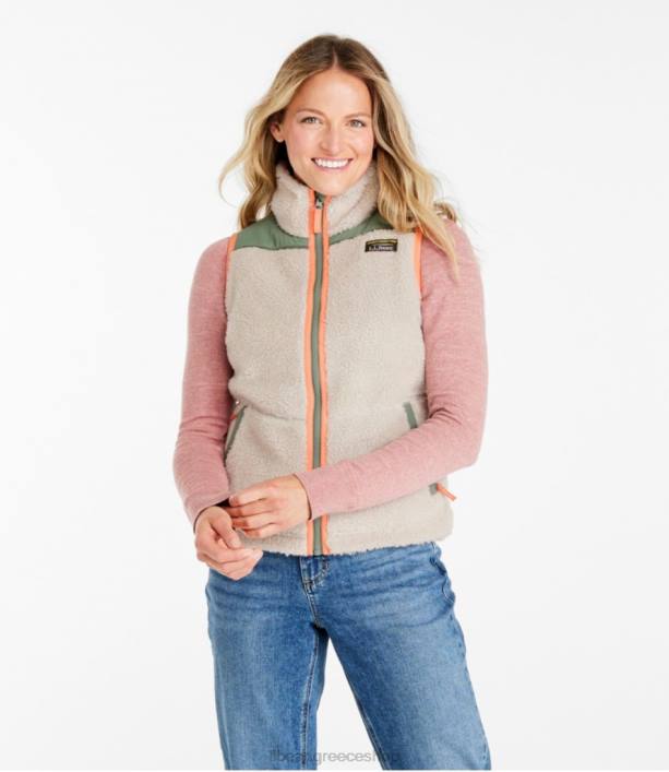 γυναίκες γιλέκο sherpa fleece 6PHT6056 LLBean εξωτερικά ενδύματα μαύρος