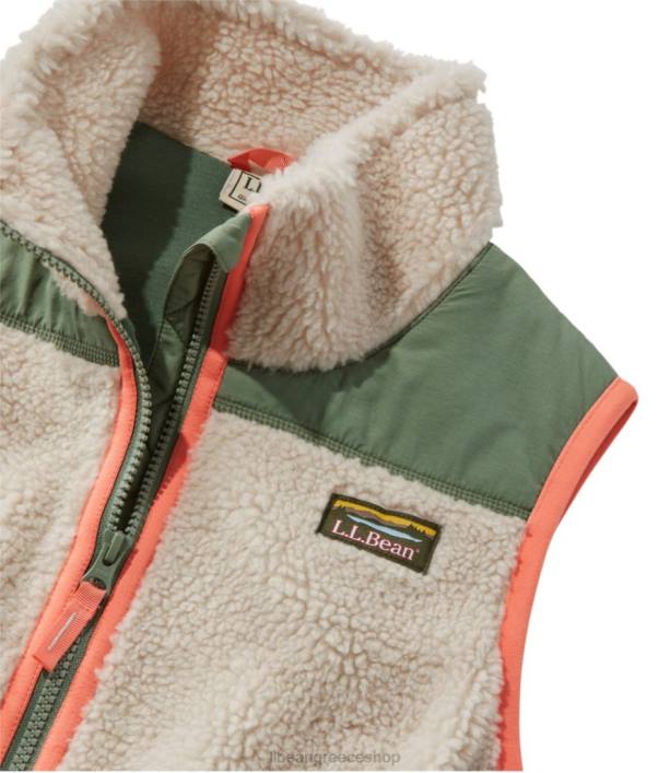 γυναίκες γιλέκο sherpa fleece 6PHT6056 LLBean εξωτερικά ενδύματα μαύρος
