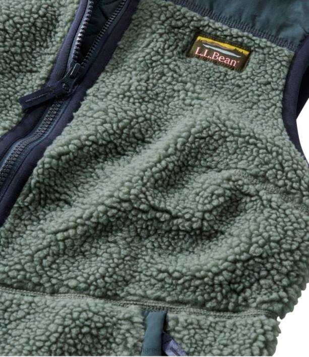 γυναίκες γιλέκο sherpa fleece 6PHT6056 LLBean εξωτερικά ενδύματα μαύρος