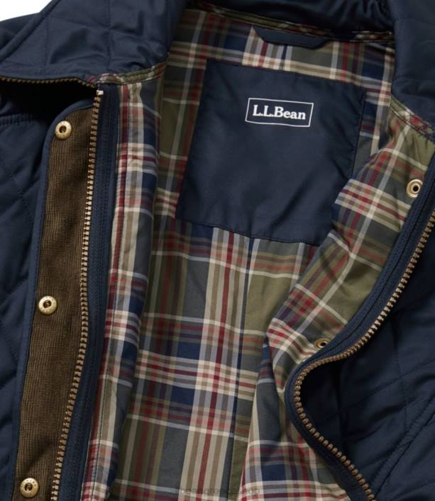 γυναίκες καπιτονέ τζάκετ ιππασίας 6PHT3598 LLBean εξωτερικά ενδύματα ΠΟΛΕΜΙΚΟ ΝΑΥΤΙΚΟ