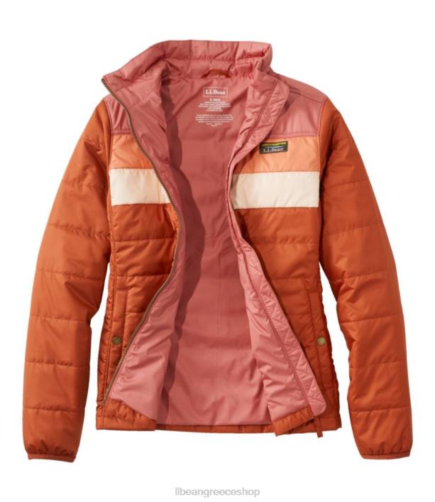 γυναίκες κλασικό puffer jacket του βουνού 6PHT3602 LLBean εξωτερικά ενδύματα θαλάσσιο μπλε/φυσικό
