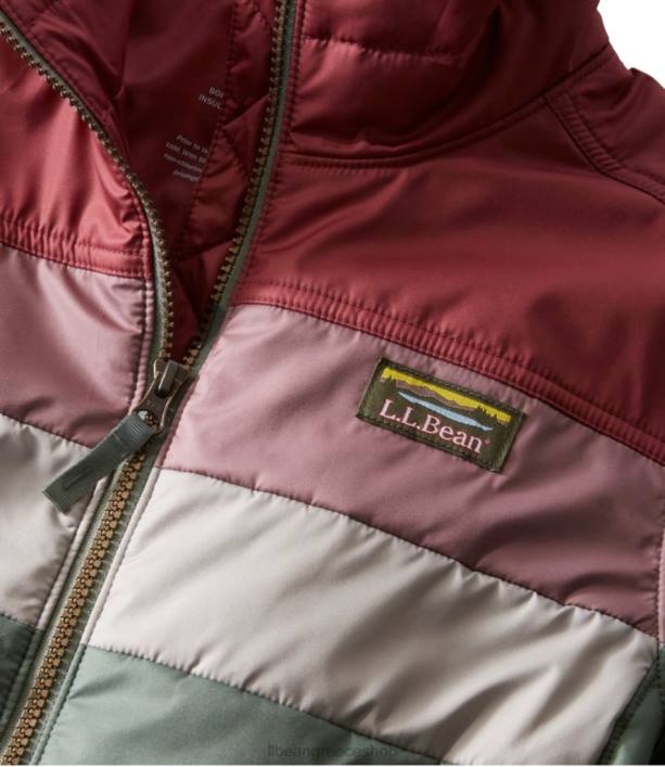 γυναίκες κλασικό puffer jacket του βουνού 6PHT3602 LLBean εξωτερικά ενδύματα θαλάσσιο μπλε/φυσικό
