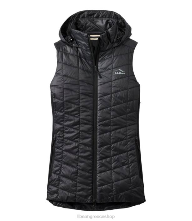 γυναίκες μακρύ γιλέκο primaloft packaway 6PHT3617 LLBean εξωτερικά ενδύματα μαύρος