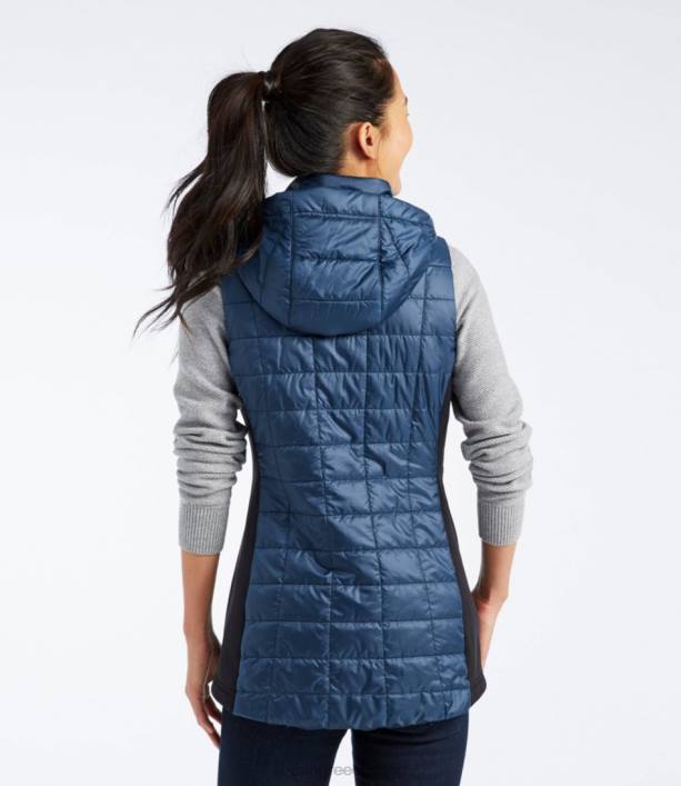 γυναίκες μακρύ γιλέκο primaloft packaway 6PHT5088 LLBean εξωτερικά ενδύματα τριαντάφυλλο πλύσιμο