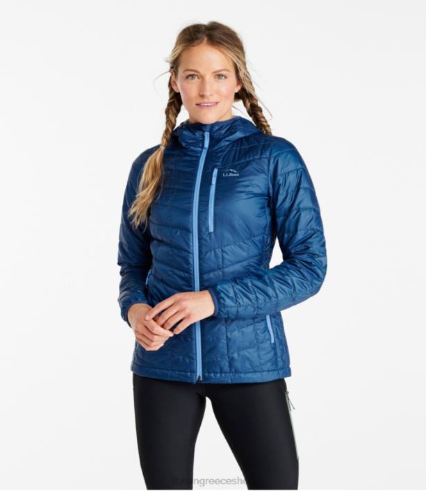 γυναίκες μπουφάν primaloft packaway με κουκούλα 6PHT5064 LLBean εξωτερικά ενδύματα σκούρο θαλασσινό μπλε