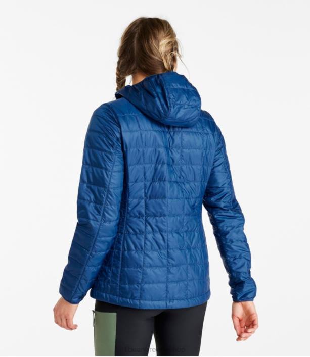 γυναίκες μπουφάν primaloft packaway με κουκούλα 6PHT5064 LLBean εξωτερικά ενδύματα σκούρο θαλασσινό μπλε