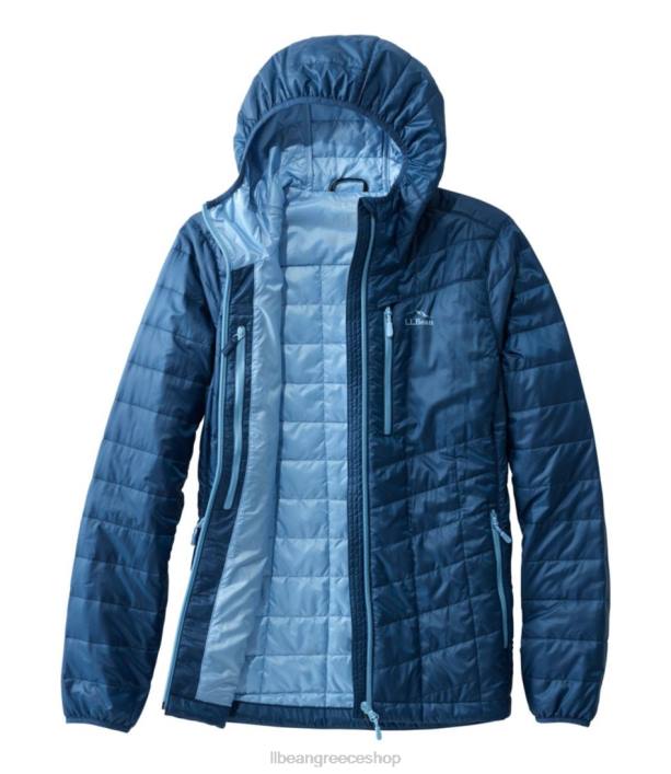 γυναίκες μπουφάν primaloft packaway με κουκούλα 6PHT5064 LLBean εξωτερικά ενδύματα σκούρο θαλασσινό μπλε