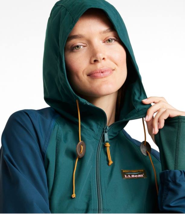 γυναίκες ορεινό κλασικό άνορακ 6PHT825 LLBean εξωτερικά ενδύματα φυσικό/μεταλλικό μπλε