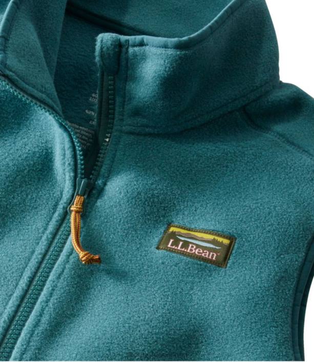 γυναίκες ορεινό κλασικό φλις γιλέκο 6PHT6039 LLBean εξωτερικά ενδύματα μαύρος