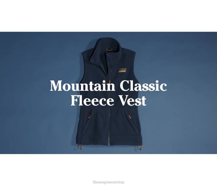 γυναίκες ορεινό κλασικό φλις γιλέκο 6PHT6039 LLBean εξωτερικά ενδύματα μαύρος
