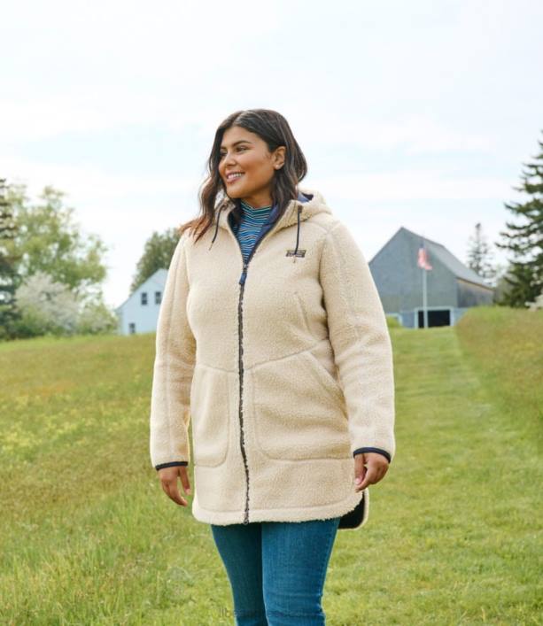 γυναίκες παλτό από φλις σωρό βουνού 6PHT833 LLBean εξωτερικά ενδύματα σκετος ΚΑΦΕΣ