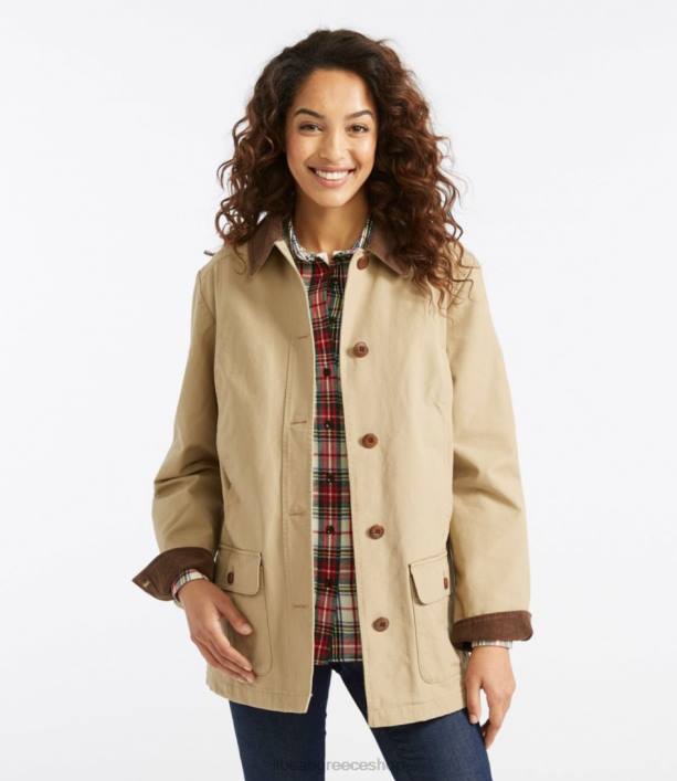 γυναίκες παλτό αχυρώνα adirondack 6PHT831 LLBean εξωτερικά ενδύματα σκούρο χακί
