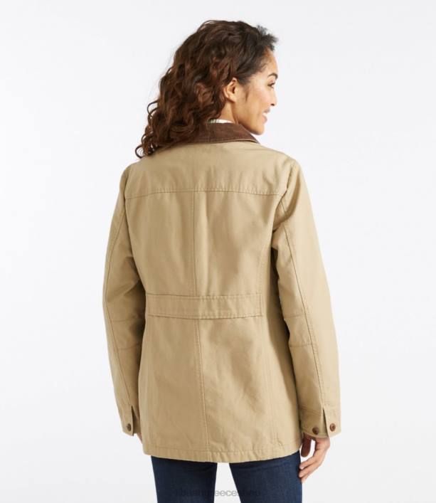 γυναίκες παλτό αχυρώνα adirondack 6PHT831 LLBean εξωτερικά ενδύματα σκούρο χακί