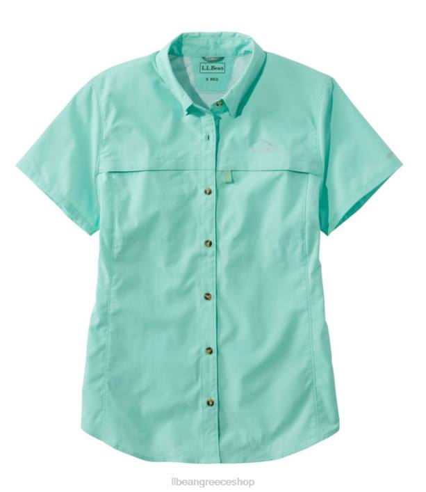 γυναίκες πουκάμισο με τροπικά ρούχα 6PHT3159 LLBean είδη ένδυσης ορυκτό μπλε