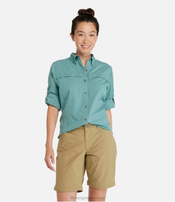 γυναίκες πουκάμισο με τροπικά ρούχα 6PHT6709 LLBean είδη ένδυσης πασχαλιά του βουνού