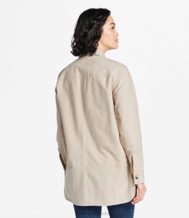 γυναίκες πουκάμισο με υπογραφή σαμουά 6PHT574 LLBean είδη ένδυσης φυσικό ρείκι
