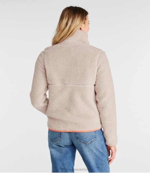 γυναίκες πουλόβερ φλις sherpa 6PHT7008 LLBean είδη ένδυσης αντίκα χρυσό