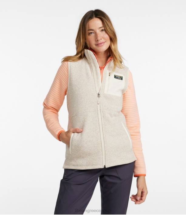γυναίκες πουλόβερ φλις μακρύ γιλέκο 6PHT409 LLBean εξωτερικά ενδύματα κασσίτερος