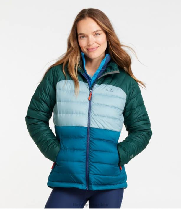 γυναίκες πουπουλένιο μπουφάν 6PHT5125 LLBean εξωτερικά ενδύματα ναυτικό ναυτικό/ζαχαροδαμάσκηνο